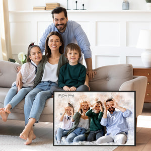 Family Personalized Wall Art Gift For Friend - Poster & Canvas - GoDuckee