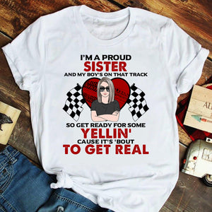Personalized Gifts For Proud Mama of Racing boy, Get ready for some yellin' Custom Shirts - Shirts - GoDuckee