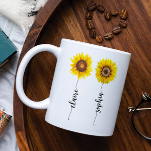 Friends Were Flowers I'd Pick You, Friend With Flower White Mug - Coffee Mug - GoDuckee