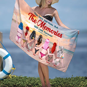 The Tan Will Fade But The Memories Will Last Forever Personalized Beach Towel, Gift For Girls 5 - Beach Towel - GoDuckee