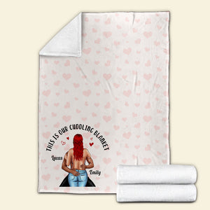 This Is Our Cuddling Blanket Personalized Blanket, Couple Gift - Blanket - GoDuckee
