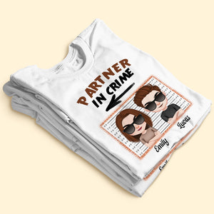 Trouble Maker Partner In Crime Personalized Couple Shirt, Gift For Couple - Shirts - GoDuckee