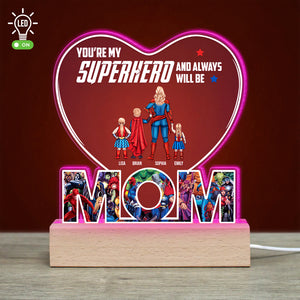 Family 06OHDT230323TM Personalized 3D Led Light Wooden Base Gift For Mother's Day - Led Night Light - GoDuckee