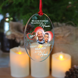 Because Someone You Love Live In Heaven Personalized Acrylic Custom Shape Ornament - Ornament - GoDuckee
