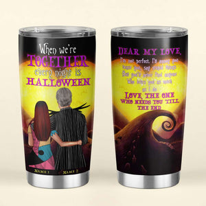 Personalized Couple Tumbler - Dear My Love, we're simply meant to be - Tumbler Cup - GoDuckee