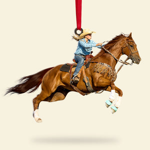 Custom Horse Photo Ornament, Christmas Tree Decor - Ornament - GoDuckee