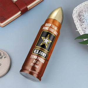 Veteran Bullet Tumbler - Custom Military Unit - I Do Have A DD-214, Military Boots Dogtag - Water Bottles - GoDuckee