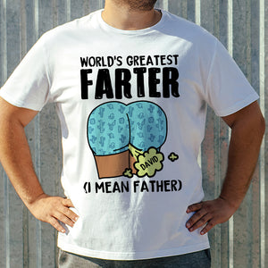World's Greatest Farter, Happy Father's Day Personalized Shirt, Gift For Dad - Shirts - GoDuckee