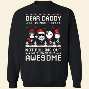 Dear Dad Great Job We're Awesome Personalized Sperms Shirt, Gift For Dad - Shirts - GoDuckee