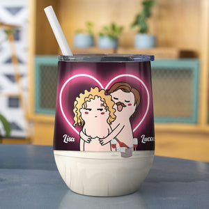 There Are 8 Billion Boobs In The World But Yours Is My Favorite - Personalized Couple Tumbler - Gift For Couple - Wine Tumbler - GoDuckee