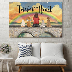 Forever In My Heart Personalized Heaven Canvas Printed, Gift For Pet Lover - Poster & Canvas - GoDuckee