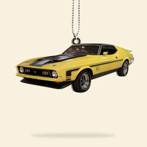 Custom Flat Car Ornament and Keychain, Upload Car Photo, Gift For Car Lovers - Ornament - GoDuckee