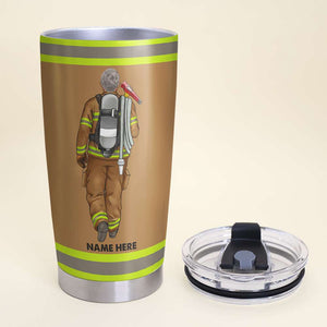 Personalized Retired Firefighters Tumbler Cup - Been There Done That - Tumbler Cup - GoDuckee