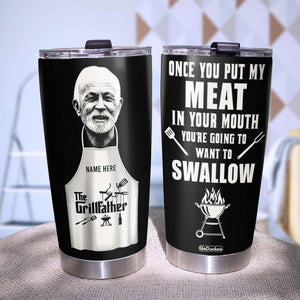 Personalized Father's Day Tumbler Cup - The Grillfather - Tumbler Cup - GoDuckee