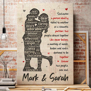 Soulmates A Person Ideally Suited To Another As A Romantic Partner, Personalized Poster, Gift For Couple - Poster & Canvas - GoDuckee