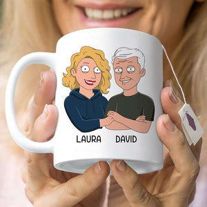 Happy Father's Day Dad You Freakin' Rule - Personalized White Mug - Gift for Dad - Family Guys - Coffee Mug - GoDuckee