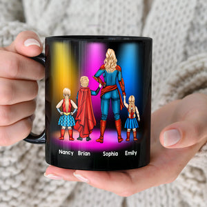 Mother's Day Gift 06HUDT030423TM Personalized Black Mug - Coffee Mug - GoDuckee