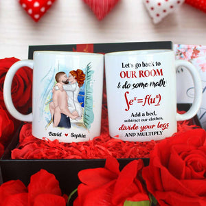 Let's Go Back To Our Room, Personalized Mug, Naughty Gift For Couple - Coffee Mug - GoDuckee
