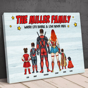 Family 03NALI240323TM Personalized Canvas Print - Poster & Canvas - GoDuckee