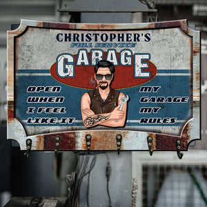 Open When I Feel Like It Personalized Mechanic Layers Wood Key Hanger - Wood Sign - GoDuckee