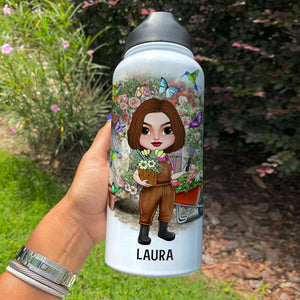 And Into The Garden I Go To Lose My Mind and Find My Soul, Personalized Water Bottle, Gifts for Gardening Lovers - Water Bottles - GoDuckee