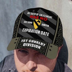 My Oath Of Enlistment Has No Expiration Date, Personalized Classic Cap, Military Gift with Custom Military Unit - Classic Cap - GoDuckee