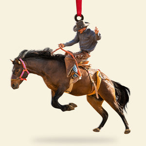 Custom Rodeo Photo Ornament, Christmas Tree Decor - Ornament - GoDuckee