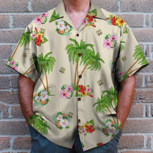 Personalized Biker Couple Hawaiian Shirt - We May No Have It All Together But Together We Have It - Floral Pattern - Hawaiian Shirts - GoDuckee