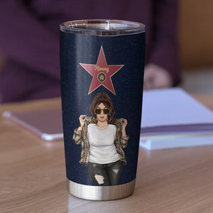 Personalized Leopard Mom Tumbler - Star Of Fame Commission For The Award Of Best Mom Ever - Tumbler Cup - GoDuckee
