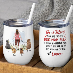 Dear Mom You Are The Best Dog Mom Ever - Personalized Dog Mom Mug - Gift For Dog Lovers - Coffee Mug - GoDuckee