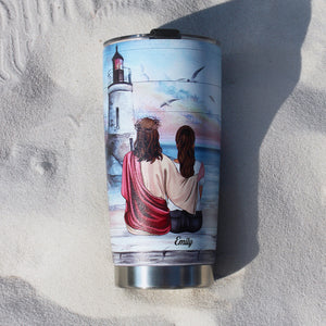 Personalized Jesus Tumbler Cup - Perhaps This Is The Moment For Which You Have Been Created - Tumbler Cup - GoDuckee