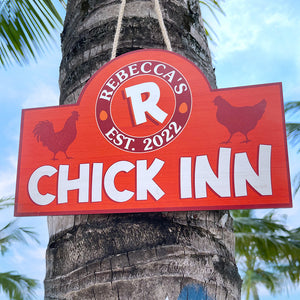 Personalized Farming Chicken Metal Sign Gift For Farming Lovers - Metal Wall Art - GoDuckee