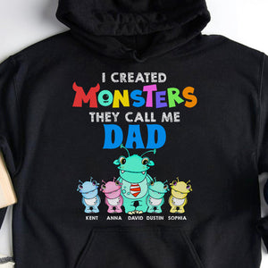 Dad I Created Monsters, Personalized Shirts, Gifts for Dads, Moms, Grandparents - Shirts - GoDuckee