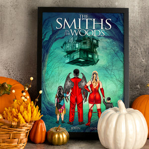 The Family In The Wood Personalized Canvas Print, Gift For Family - Poster & Canvas - GoDuckee