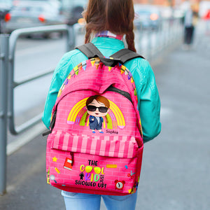 Boss The Cool Kid Just Showed Up, Personalized Backpack, Back-to-school Gift for Kids - Backpack - GoDuckee