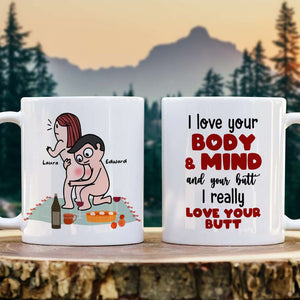 I Really Love Your Butt Personalized Mug, Funny Gift For Couple - Coffee Mug - GoDuckee