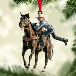 Custom Rodeo Photo Ornament, Christmas Tree Decor - Ornament - GoDuckee
