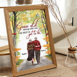 Grow Old Along With Me Personalized Canvas Print, Couple Gift - Poster & Canvas - GoDuckee