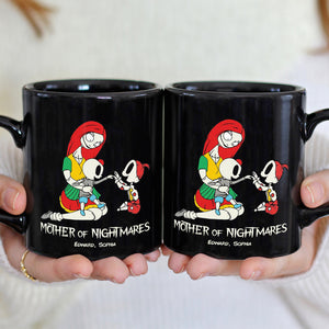 Father And Children 02QHDT230323 Personalized Black Coffee Mug - Coffee Mug - GoDuckee