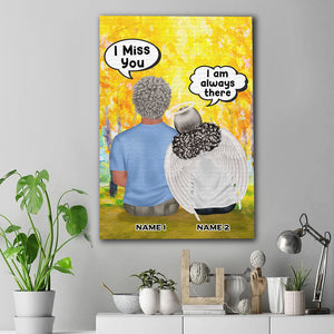 Personalized Memories Of Husband in Heaven, Husband - Wife I miss you - I am always there Custom Wall Art - Poster & Canvas - GoDuckee