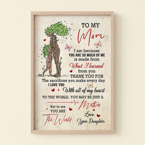 To My Mom You Are So Much Of Me Personalized Canvas Print, Mother Gift - Poster & Canvas - GoDuckee