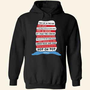 Name Book Lover T-shirt Hoodie Sweatshirt - Shirts - GoDuckee