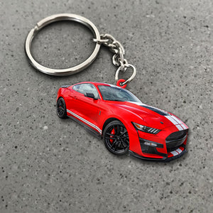 Custom Muscle Car Photo Keychain, Gift For Car Lovers - Keychains - GoDuckee