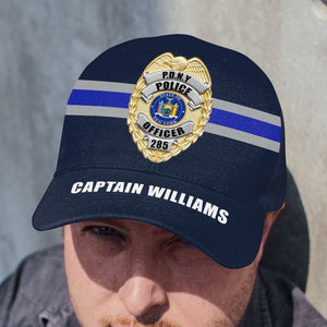 Custom Police Badge And State Seal - Personalized Classic Cap - Classic Cap - GoDuckee