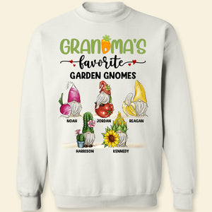 Grandma's Favorite Garden Gnomes, Personalized Shirt, Gift For Grandma - Shirts - GoDuckee