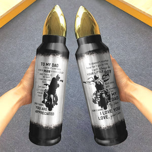 Personalized Father's Day Bullet Tumbler - To My Dad - Water Bottles - GoDuckee