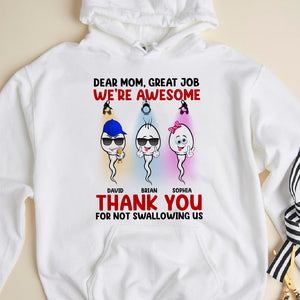 We're Awesome, Happy Mother's Day Personalized Shirt Hoodie Sweatshirt, Gift For Mom - Shirts - GoDuckee