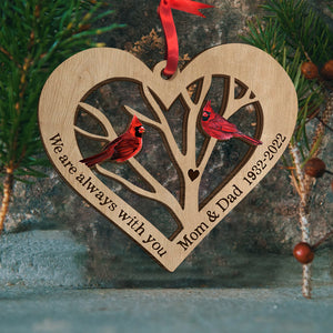 I Am Always With You Personalized Heaven Cardinal Ornament, Christmas Tree Decor hso0811 - Ornament - GoDuckee