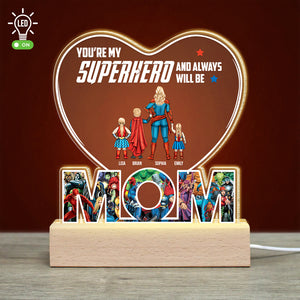 Family 06OHDT230323TM Personalized 3D Led Light Wooden Base Gift For Mother's Day - Led Night Light - GoDuckee