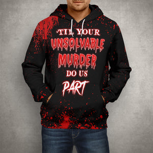 Couple Til Your Unsolvable Murder Do Us Part - Personalized All Over Print Products - Gift for Couple - AOP Products - GoDuckee